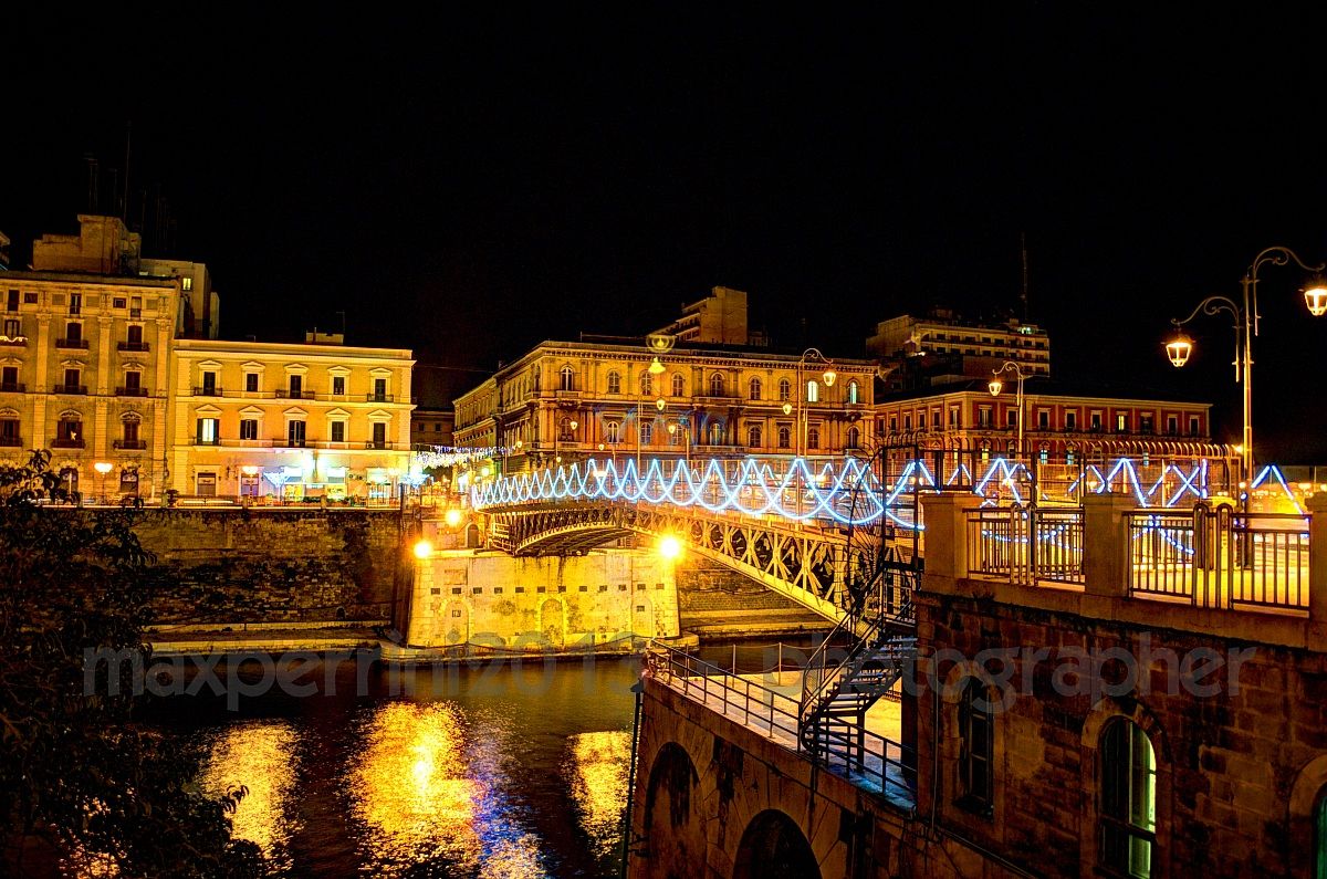 Christmas lights in Taranto