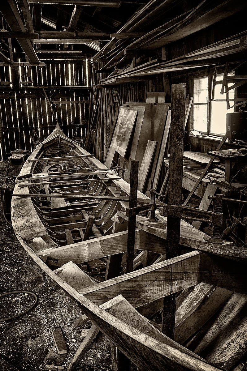 Inside the boatyard