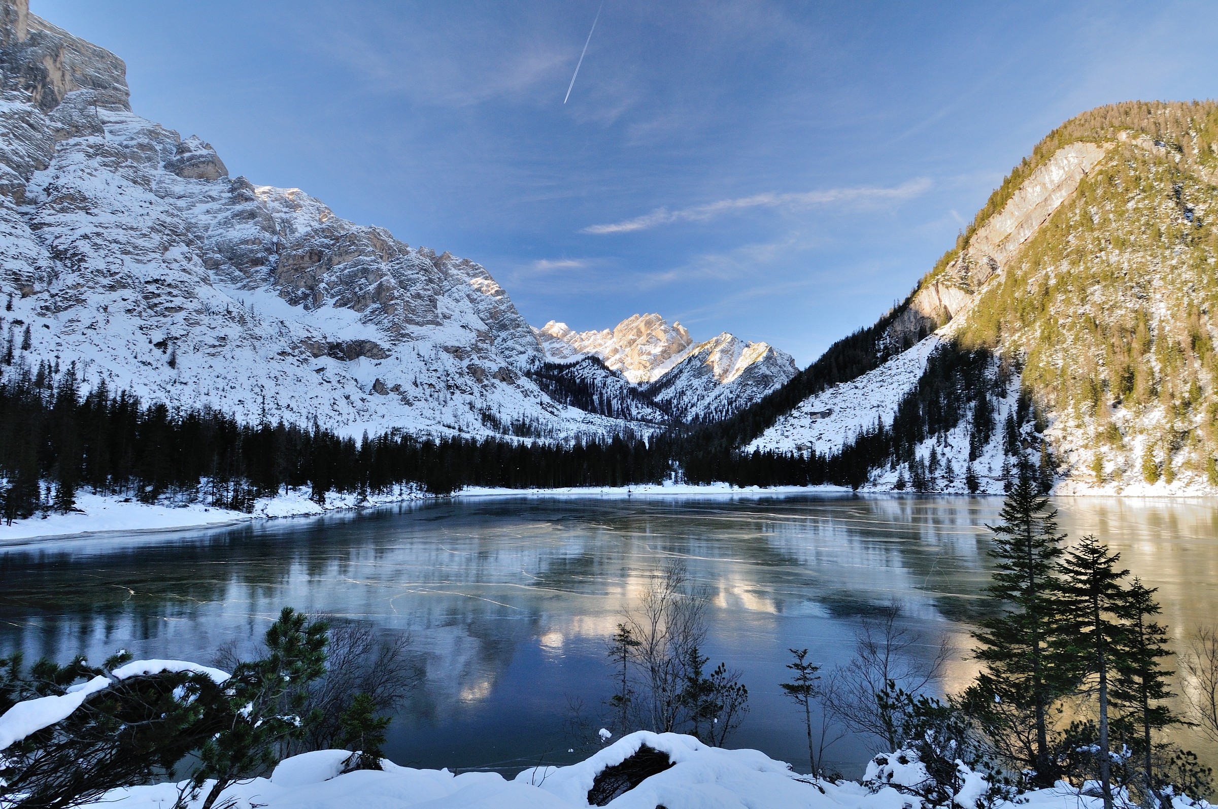 Inverno al lago di Braies