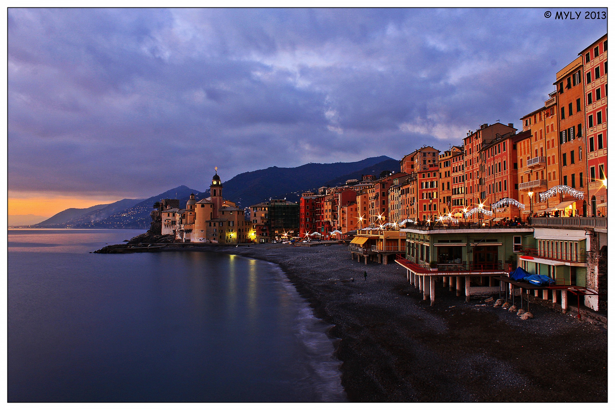 Camogli at sunset