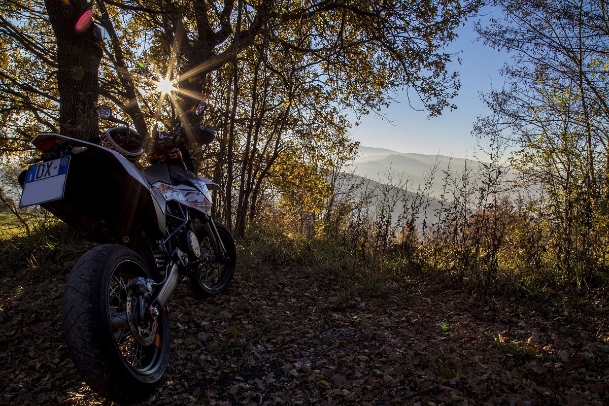 a ride on the bike fall