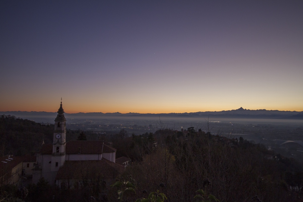 Turin at nightfall