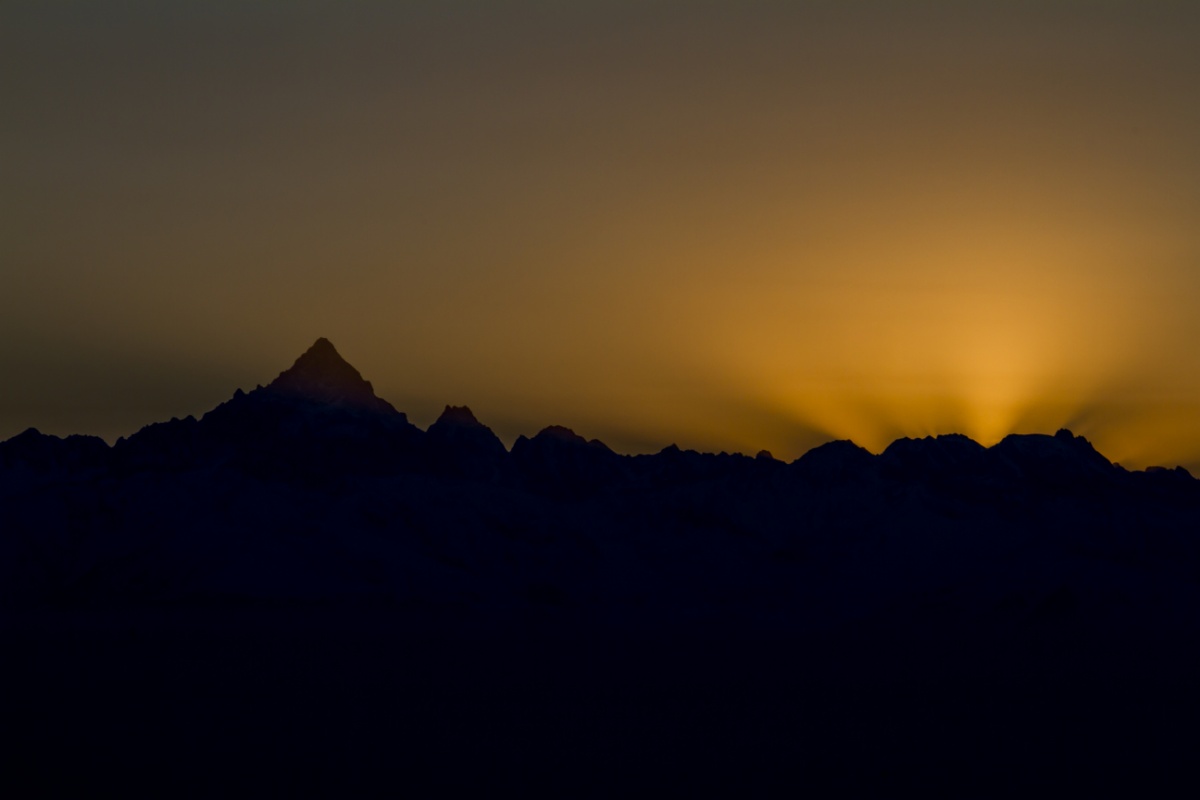 Tramonto sul Monviso