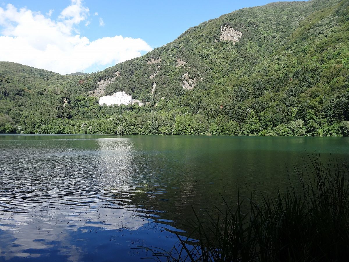 Lake and small Monticchio Abbey 3