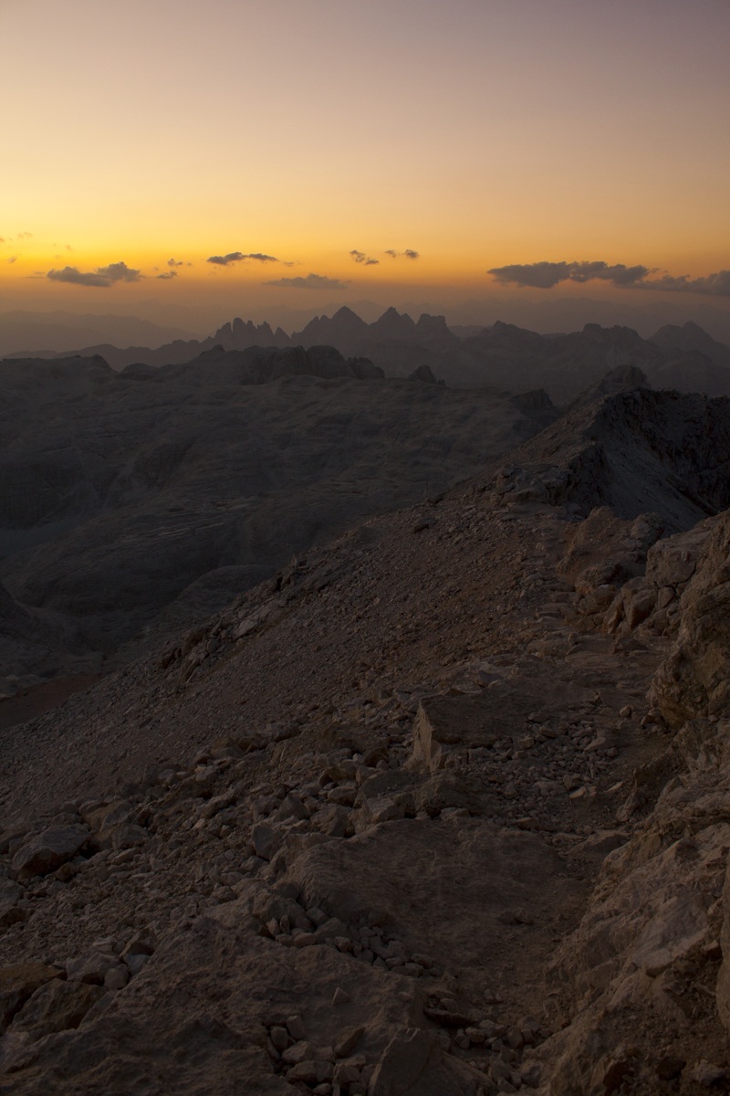 Sunset at the Piz Boe