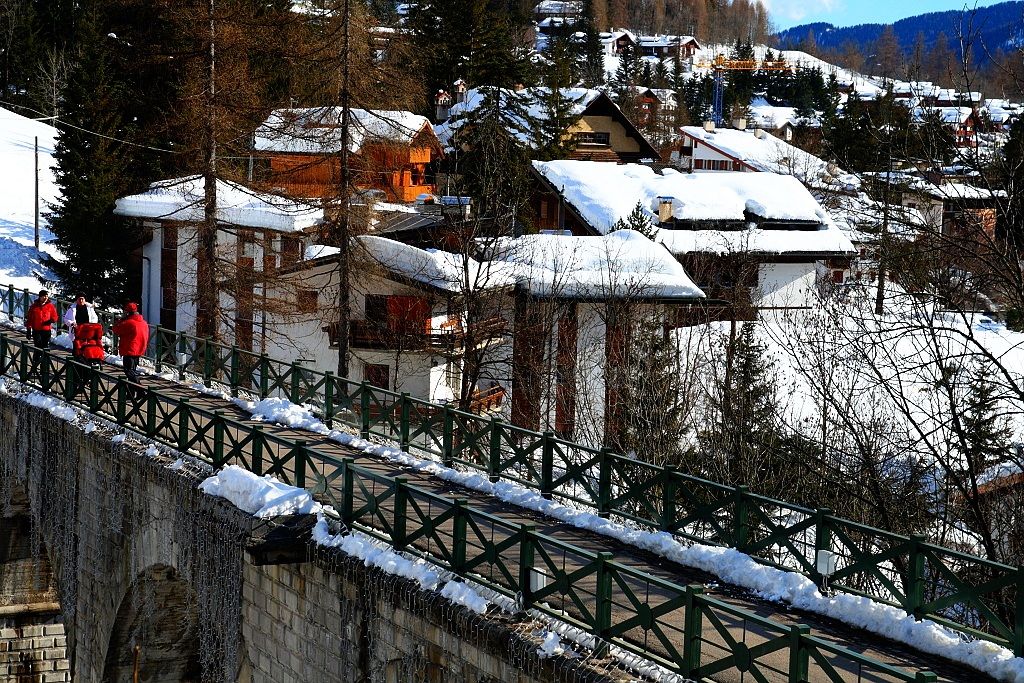 Cortina d'Ampezzo Ponte della vecchia ferrovia