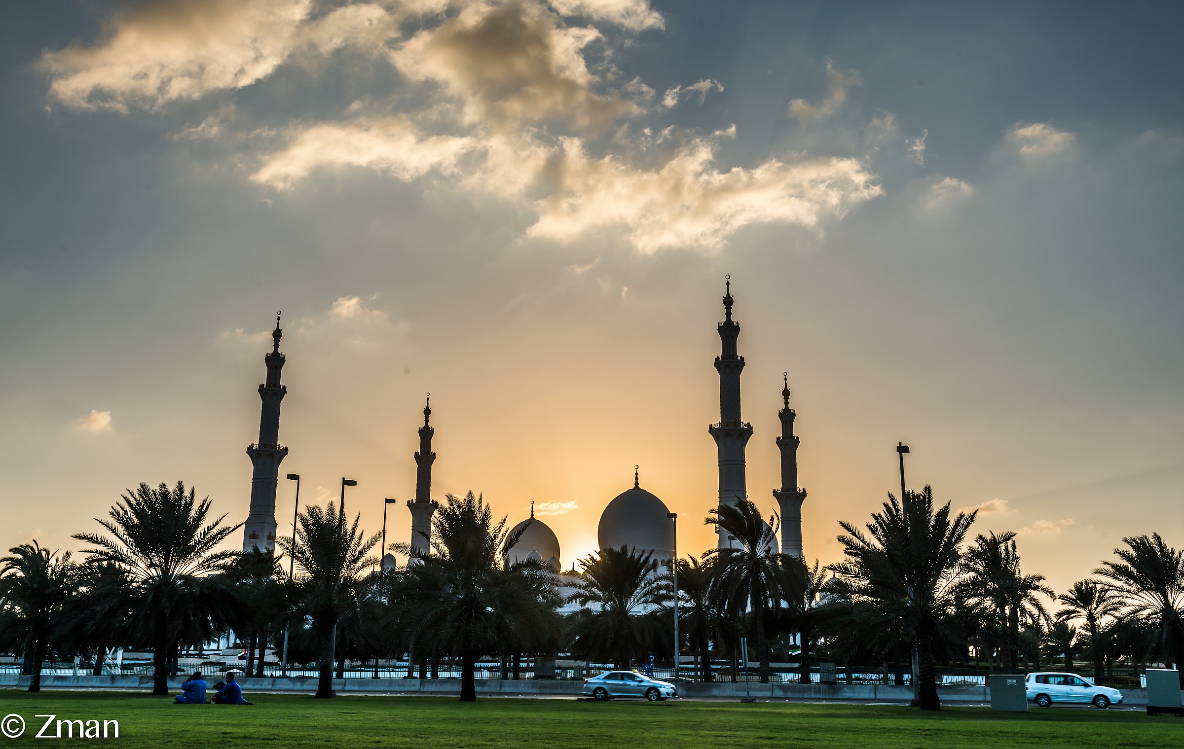 Sunset Over Shk Zayed Mosque