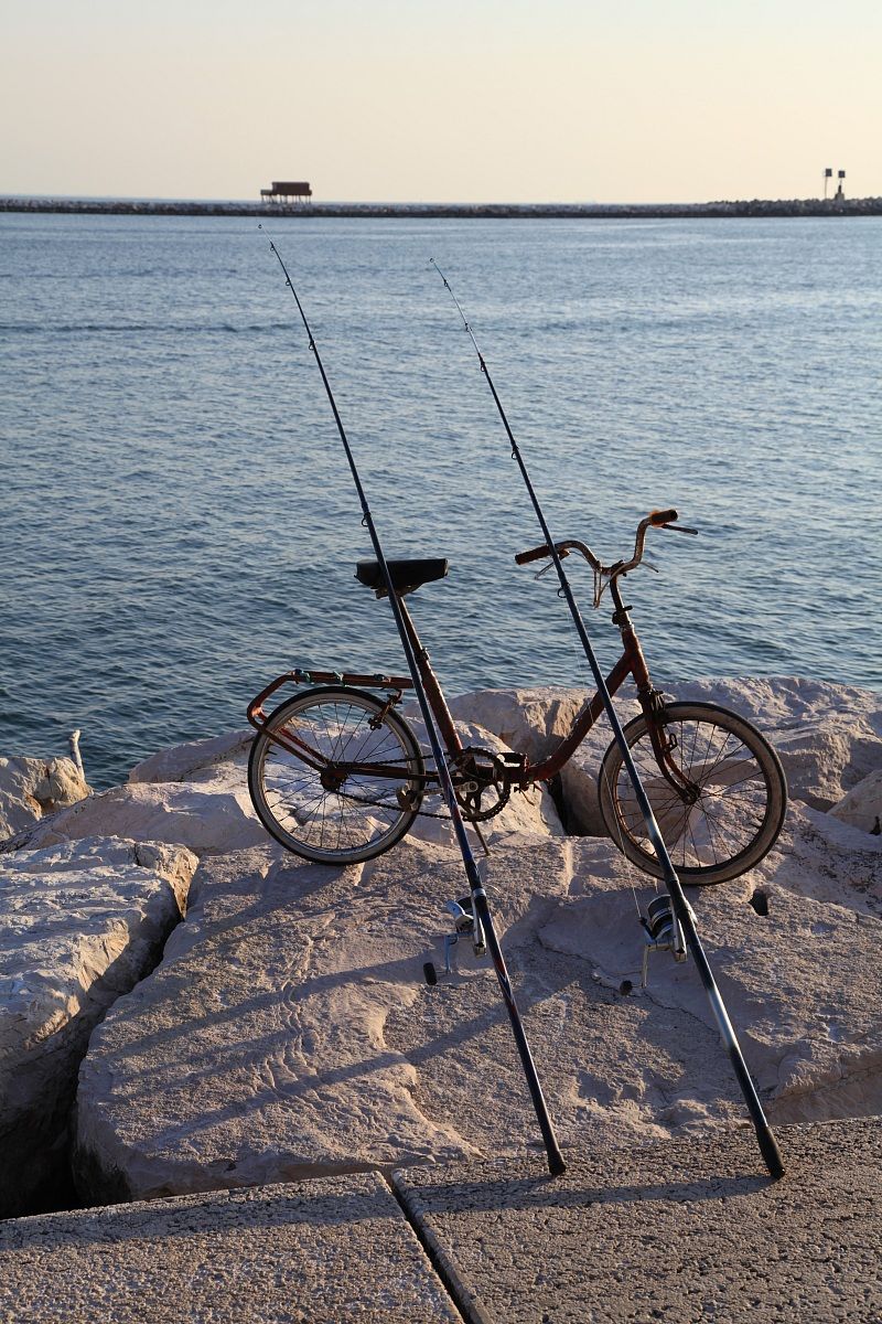 A pesca...in bicicletta