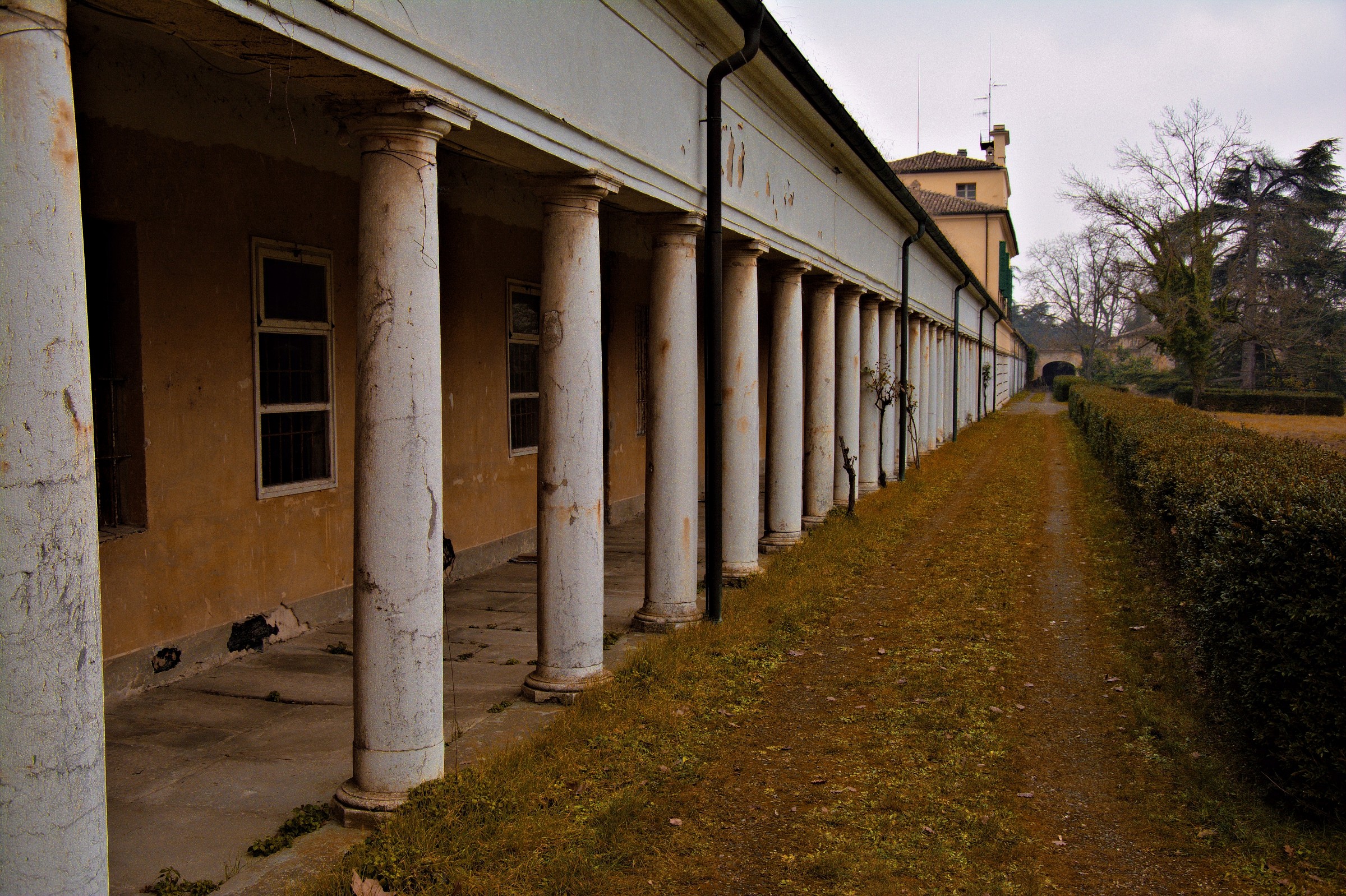 Boschi di Carrega-Colonnato del palazzo Casinotto