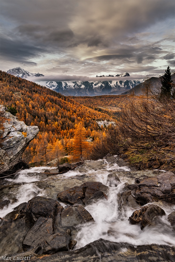 En regardant les Grandes Jorasses