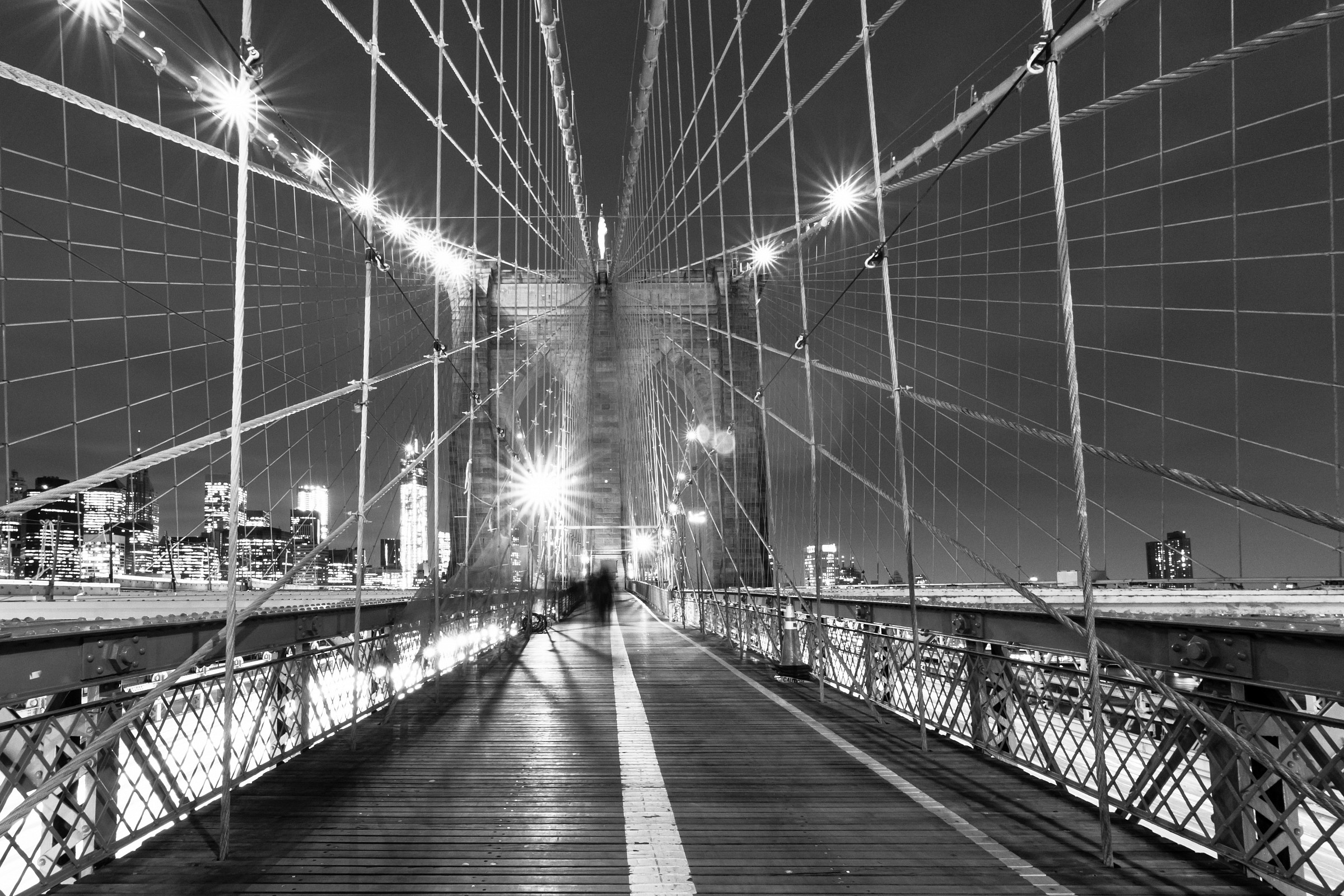 Walking on the Brooklyn Bridge