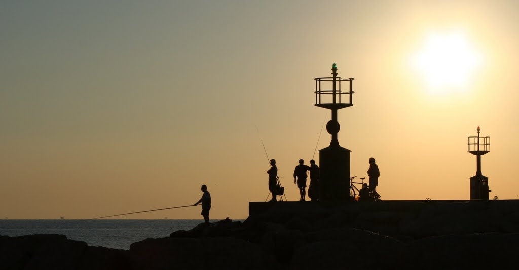 Silhouette of Fishermen...