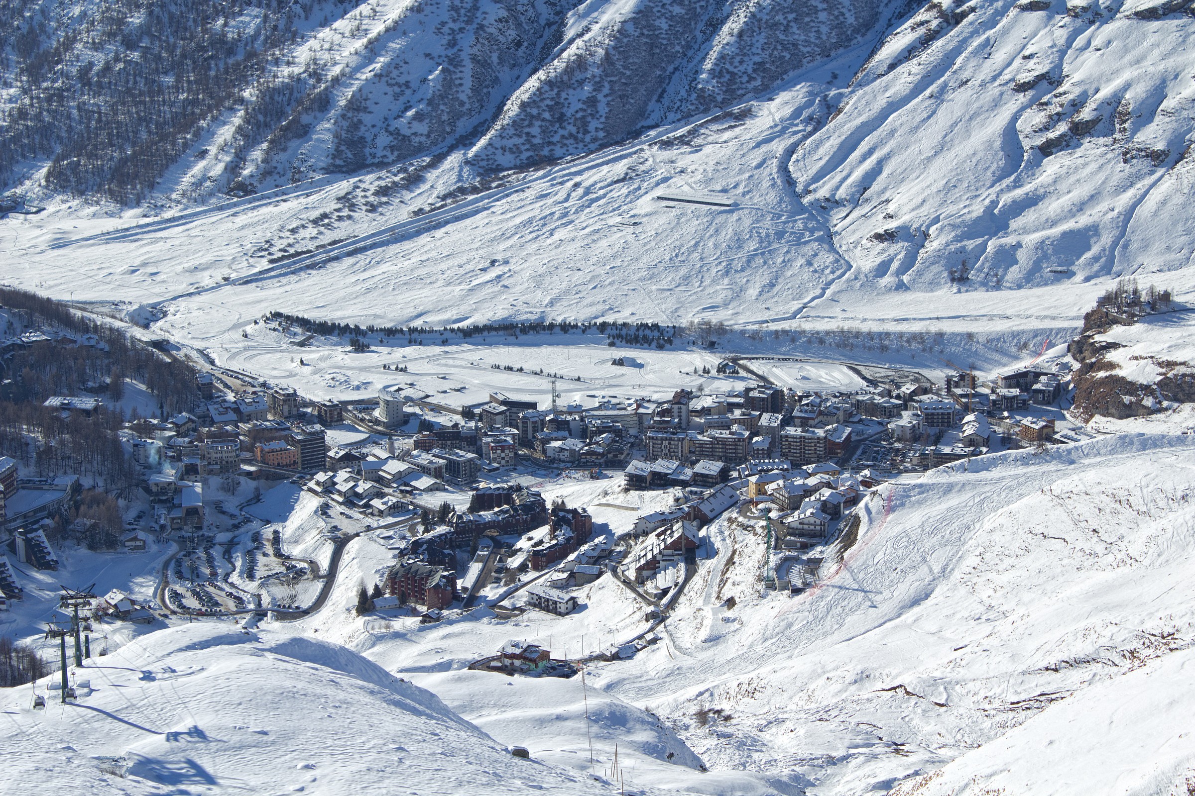 Breuil - Cervinia view from the Matterhorn