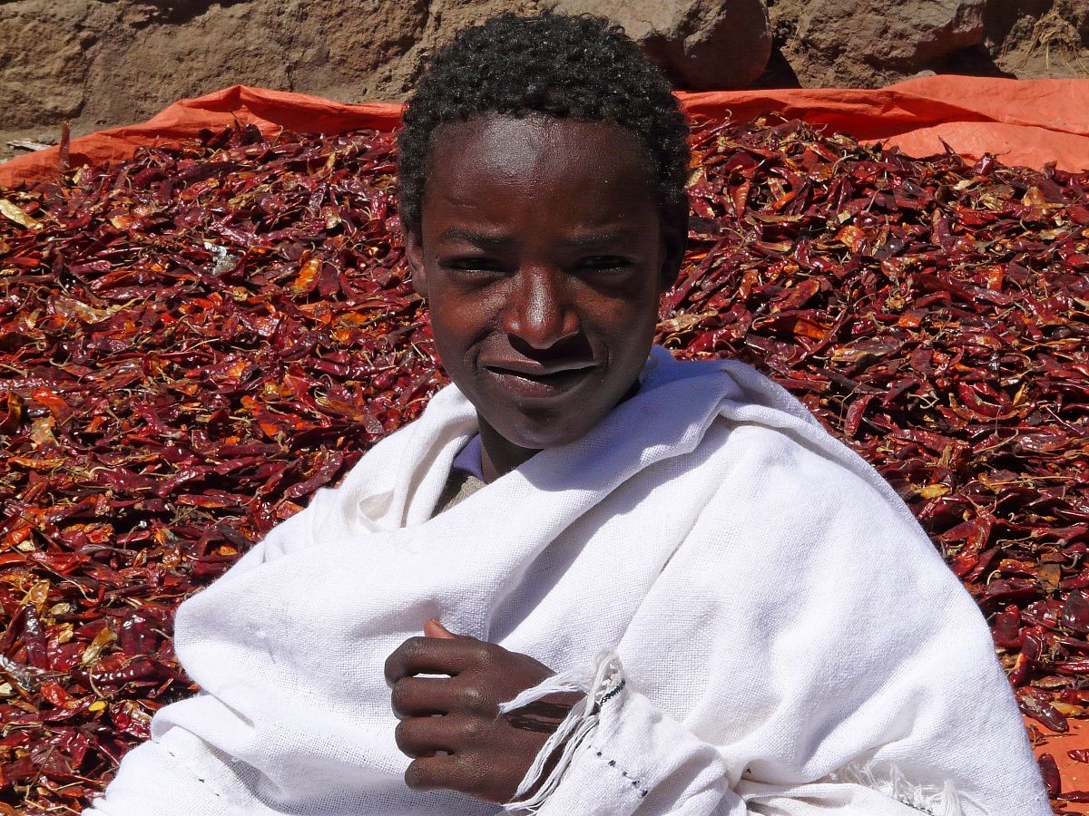 The seller of chiles
