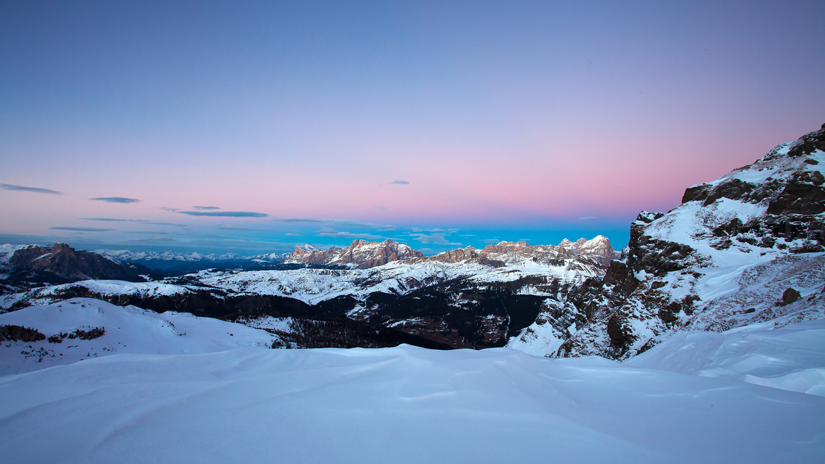 aspettare i colori nel cielo