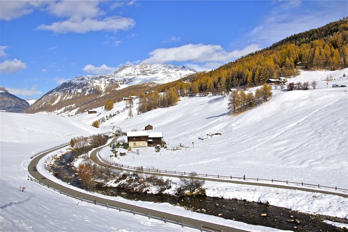 Il torrente Spol (Akua Granda) a Livigno