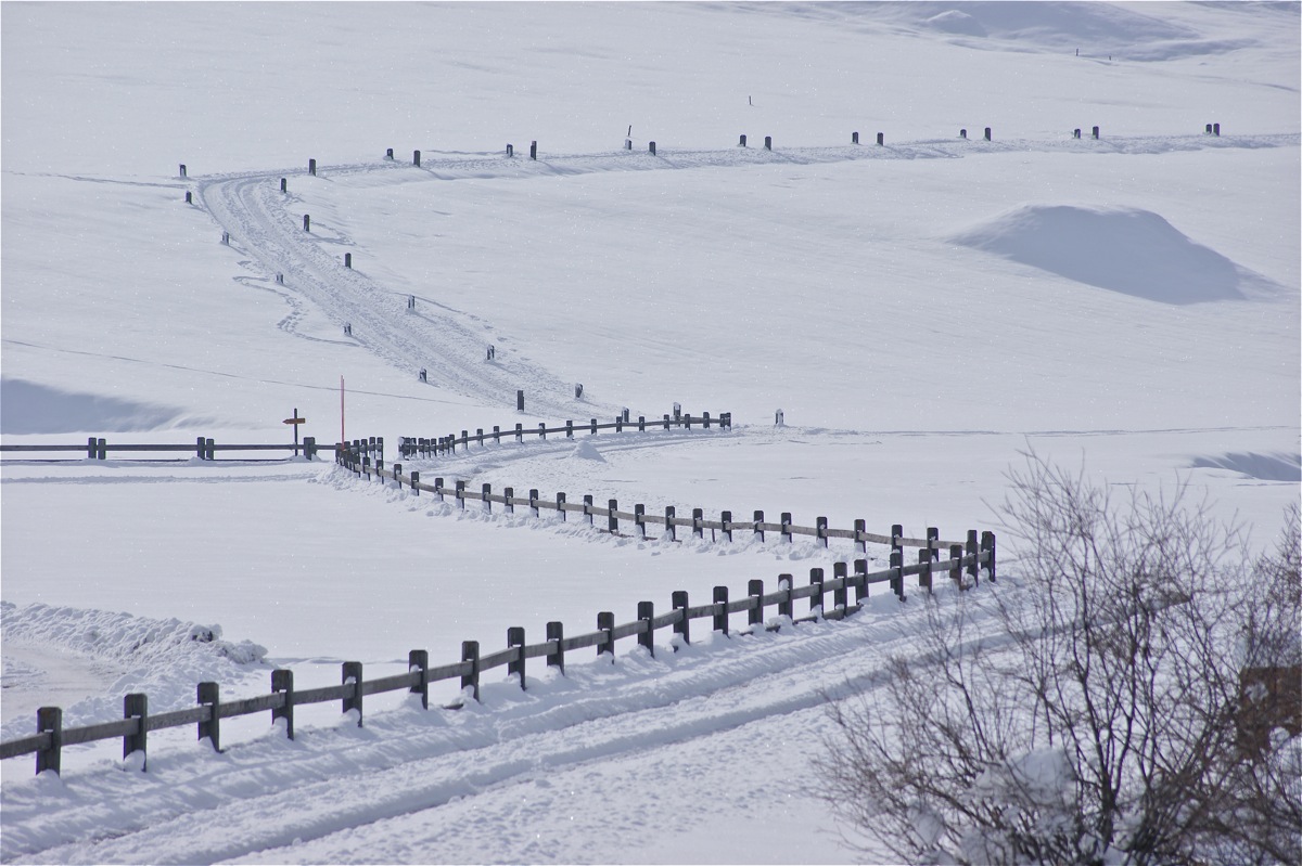 sentieri per le passeggiate e le piste da sci di fondo