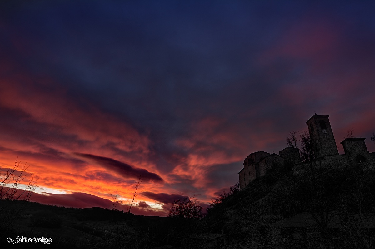 sunset from the castle