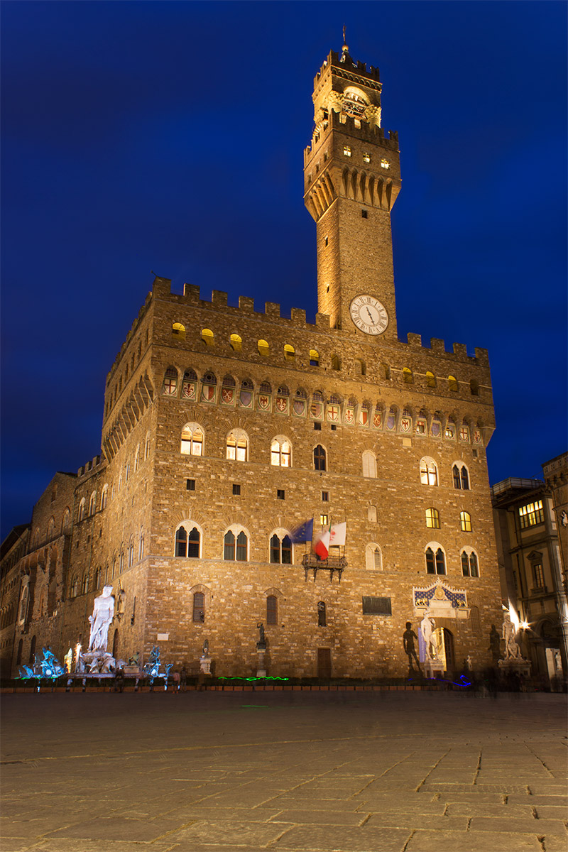 Piazza della Signoria, the blue hour