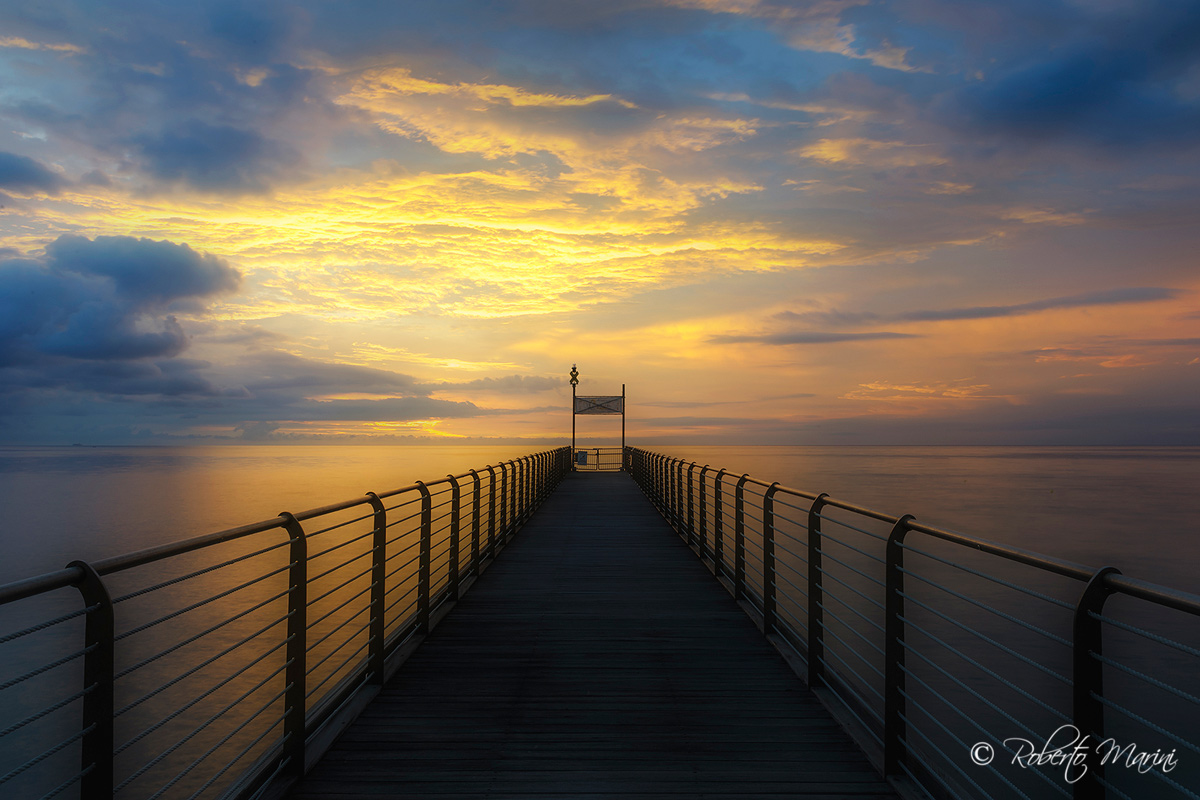 Sunrise on the catwalk