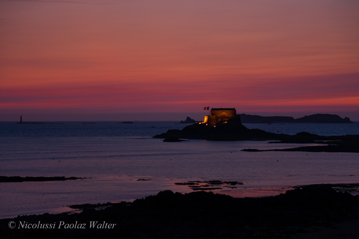 Sunset in Saint-Malo