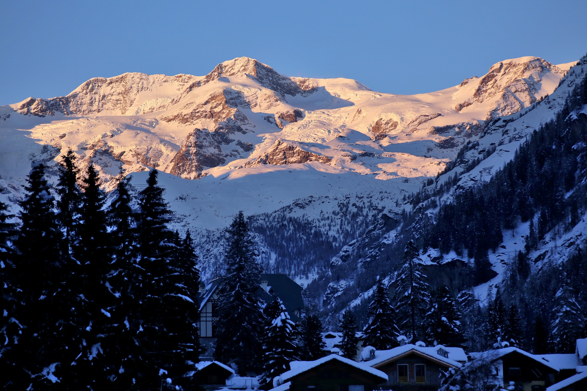 Tramonto sul Monte Rosa da Gressoney st.Jean