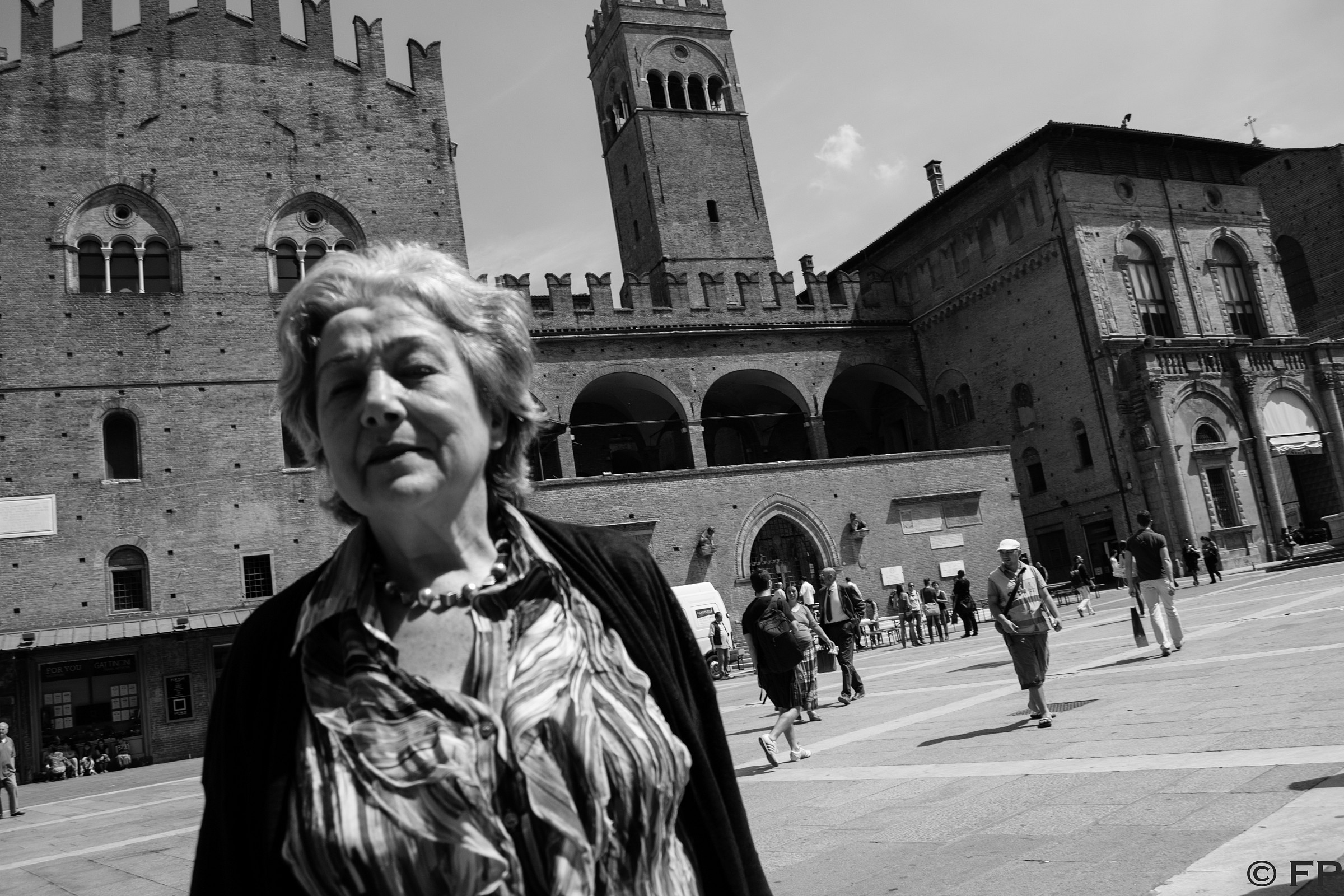Lady in the main square