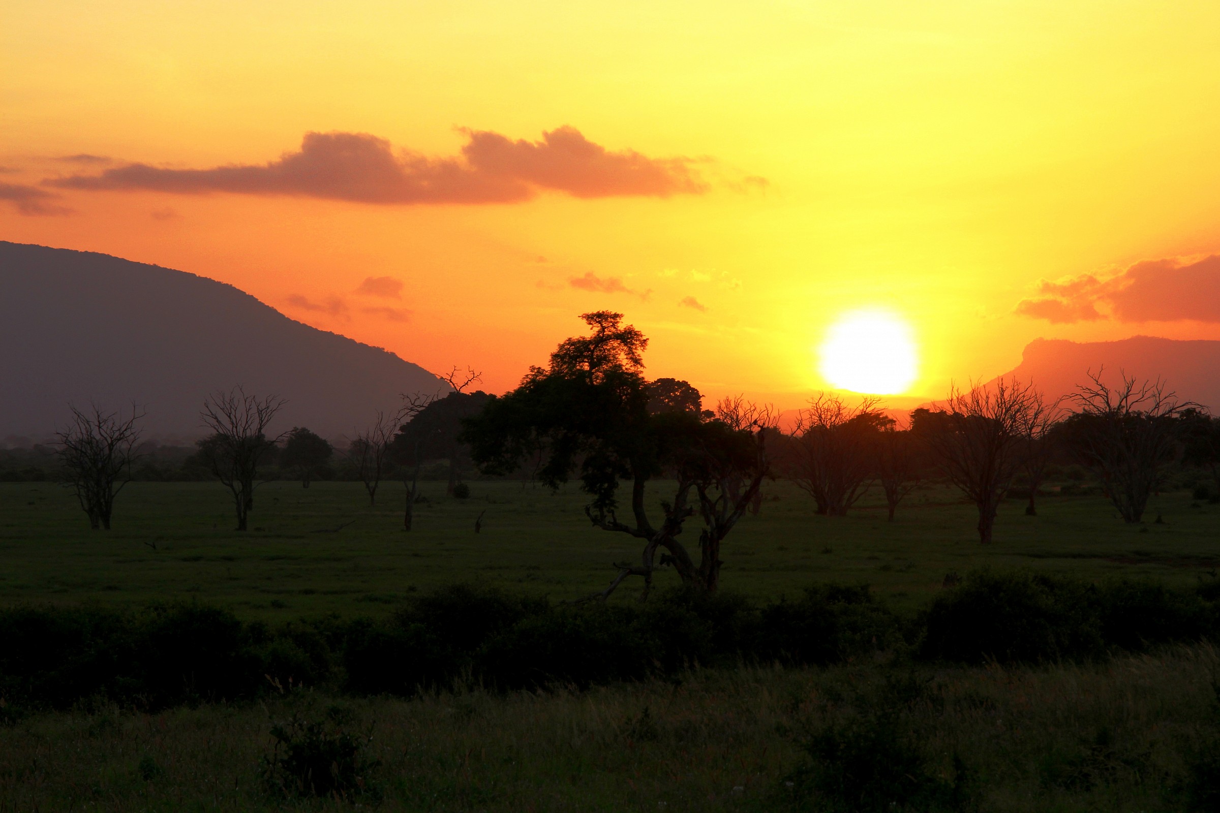 Sunset in Tsavo