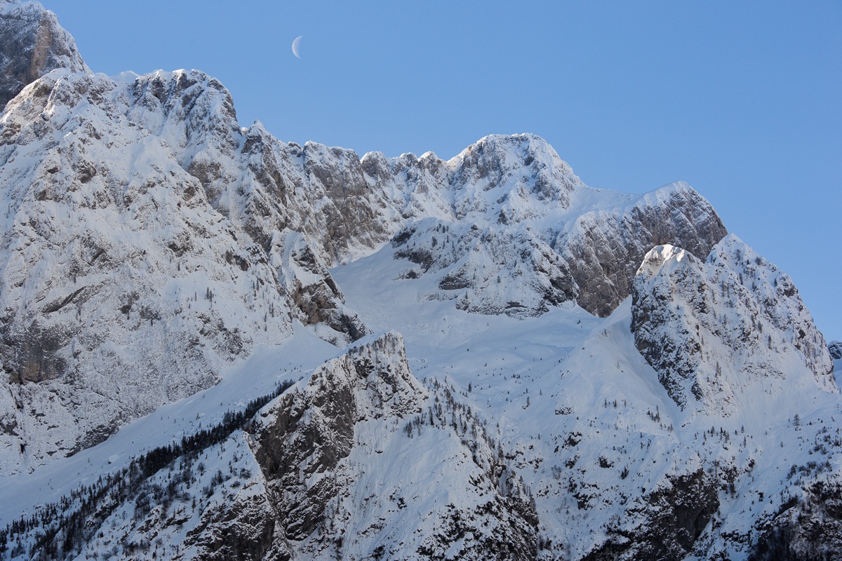 La Presolana e la luna...