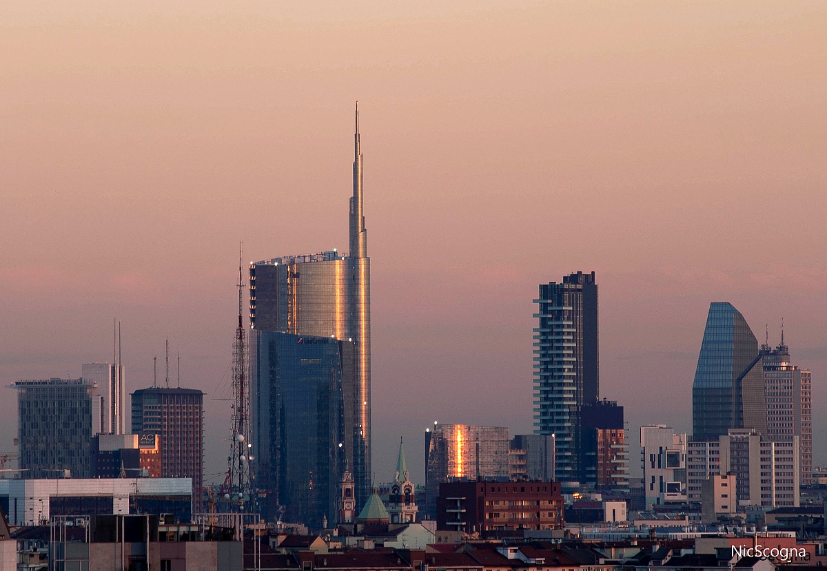 Tramonto sulla città