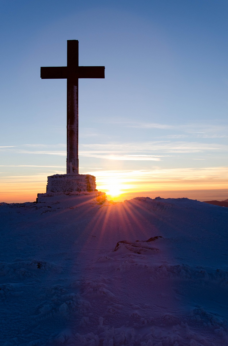 Eve, 2013, The cross of Marmagna at sunset