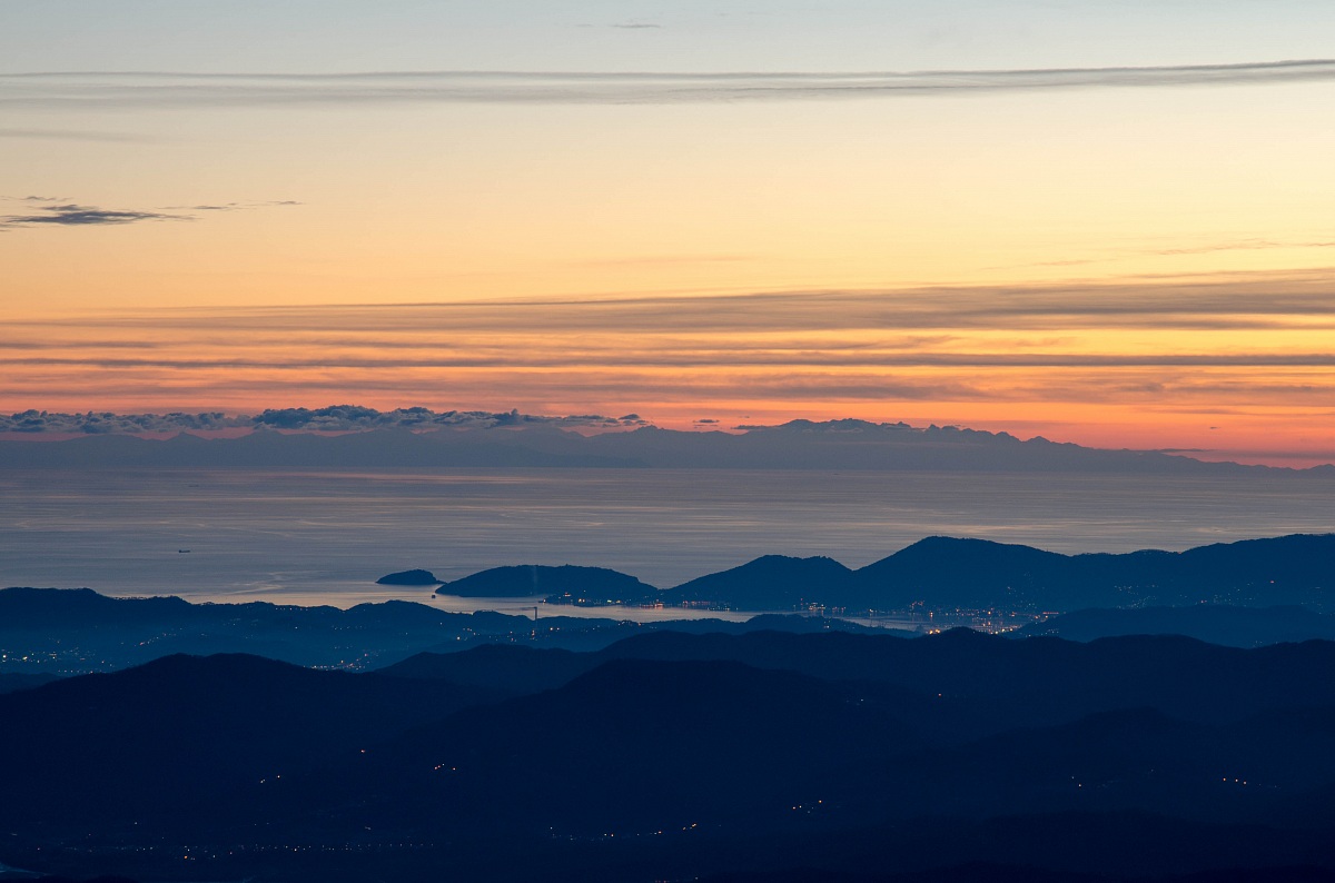 View of the Gulf of La Spezia from M. Marmagna