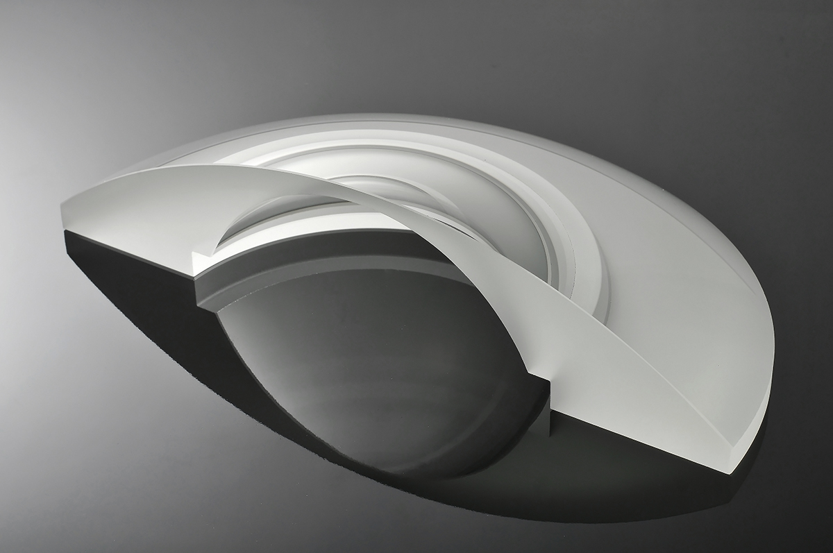 160 mm lens in section