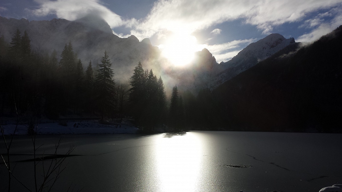 Sunset on the lake ...