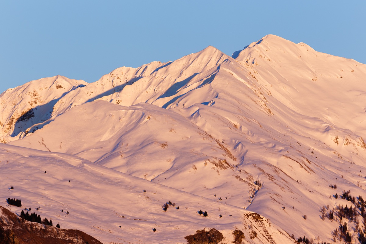 Il Menna si tinge al tramonto...