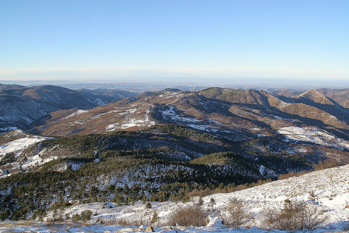 orizzonte verso la Pianura Alessandrina
