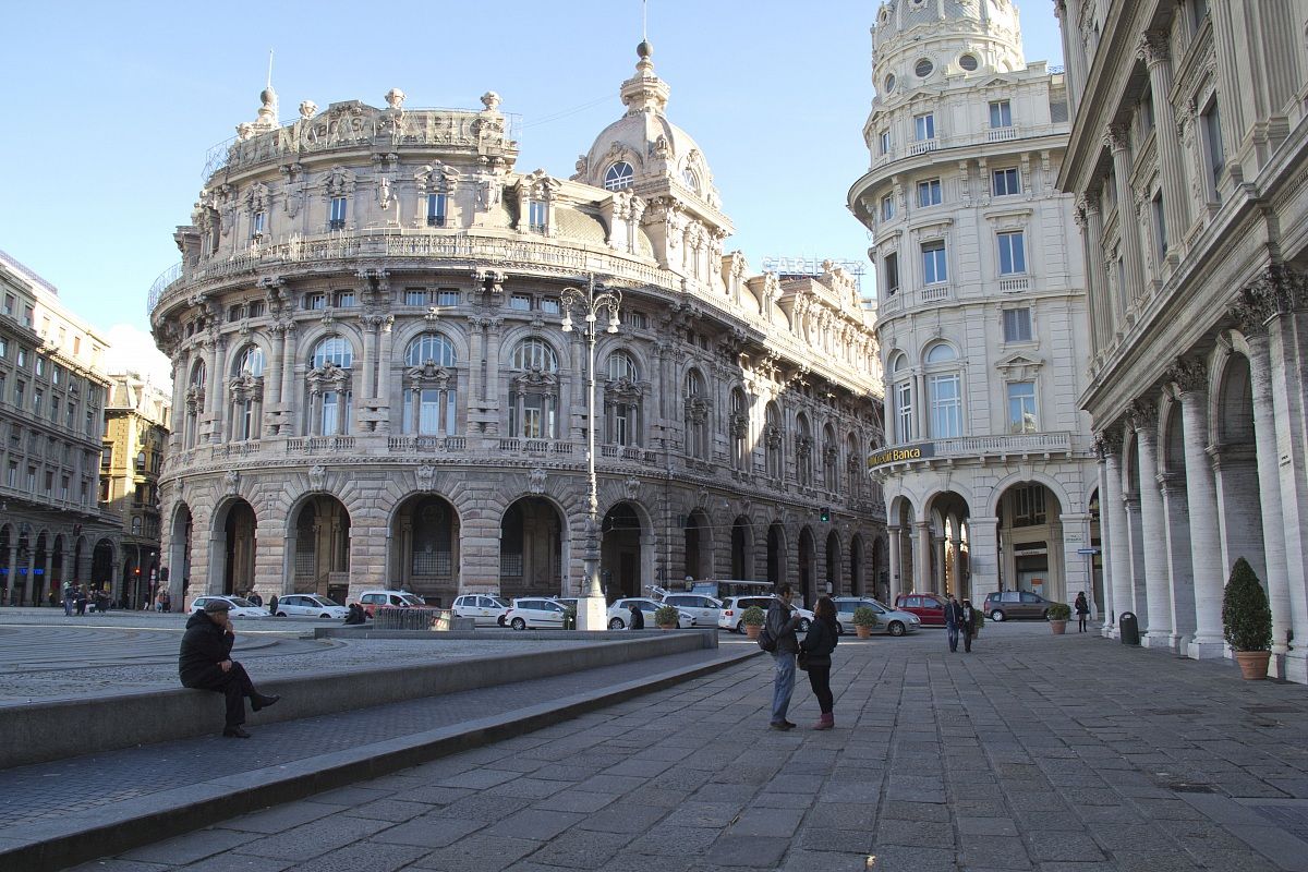Piazza De Ferrari in Genoa