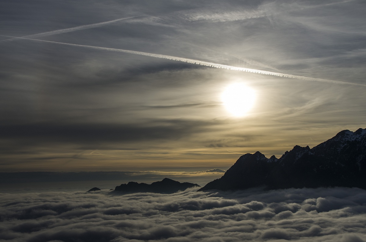 flying over clouds - flying in the clouds