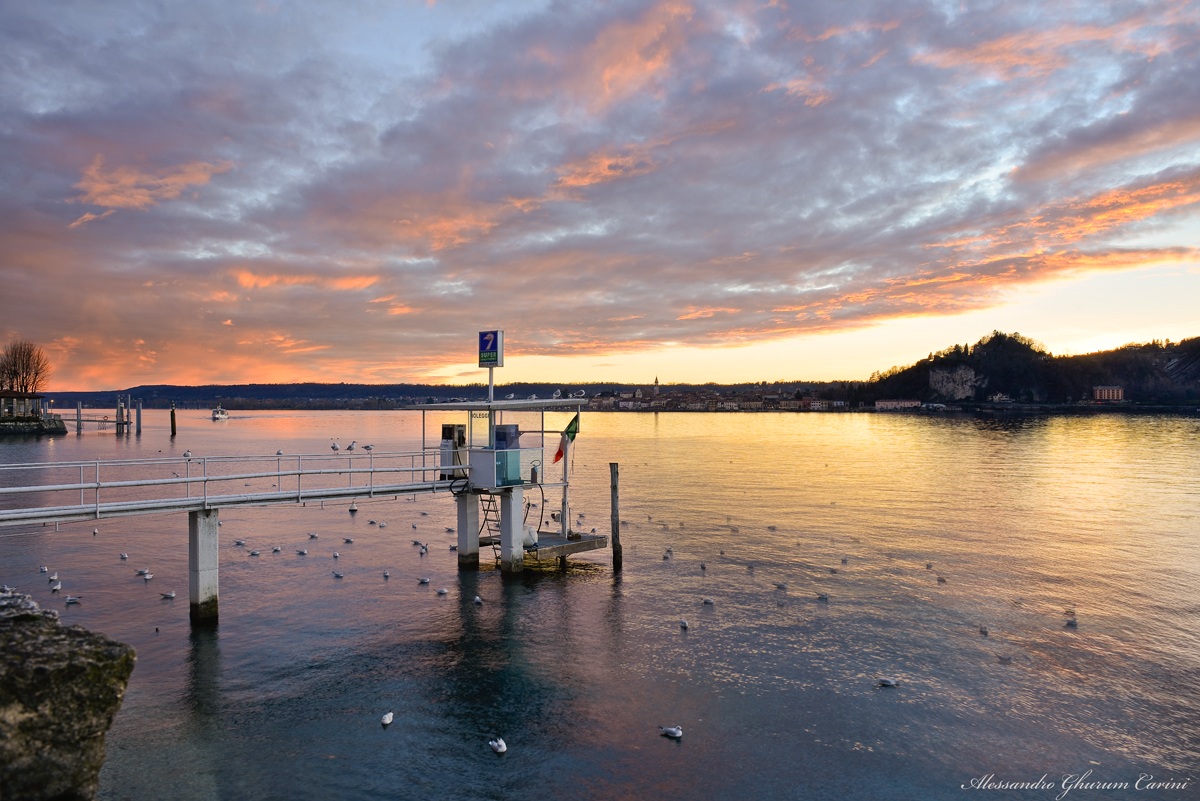 sunset at the pier