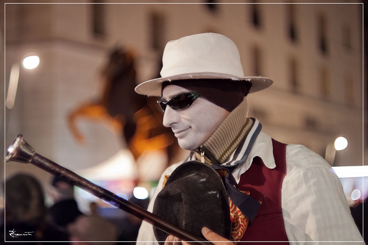 artista di strada a Napoli......