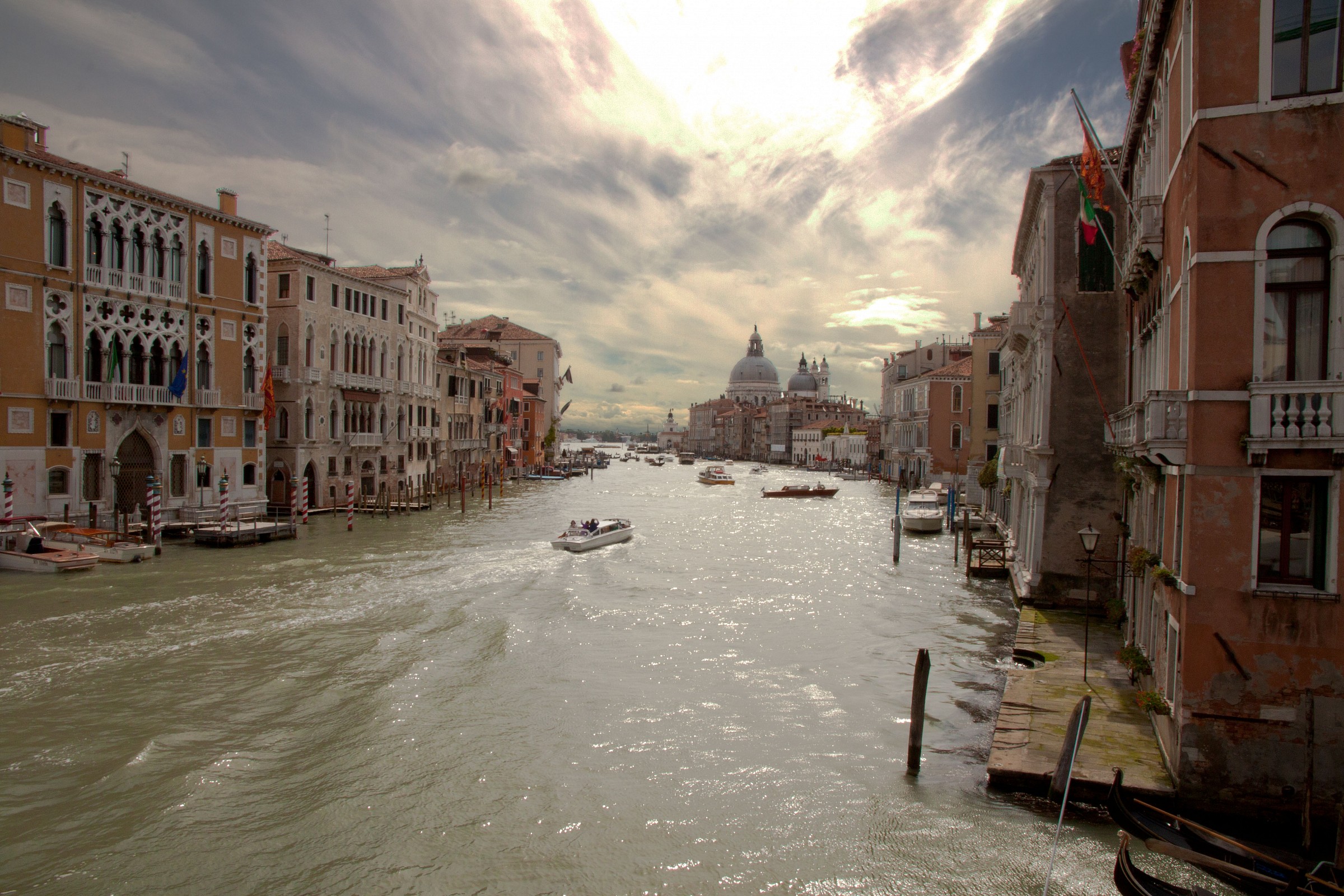 The heavens open ...