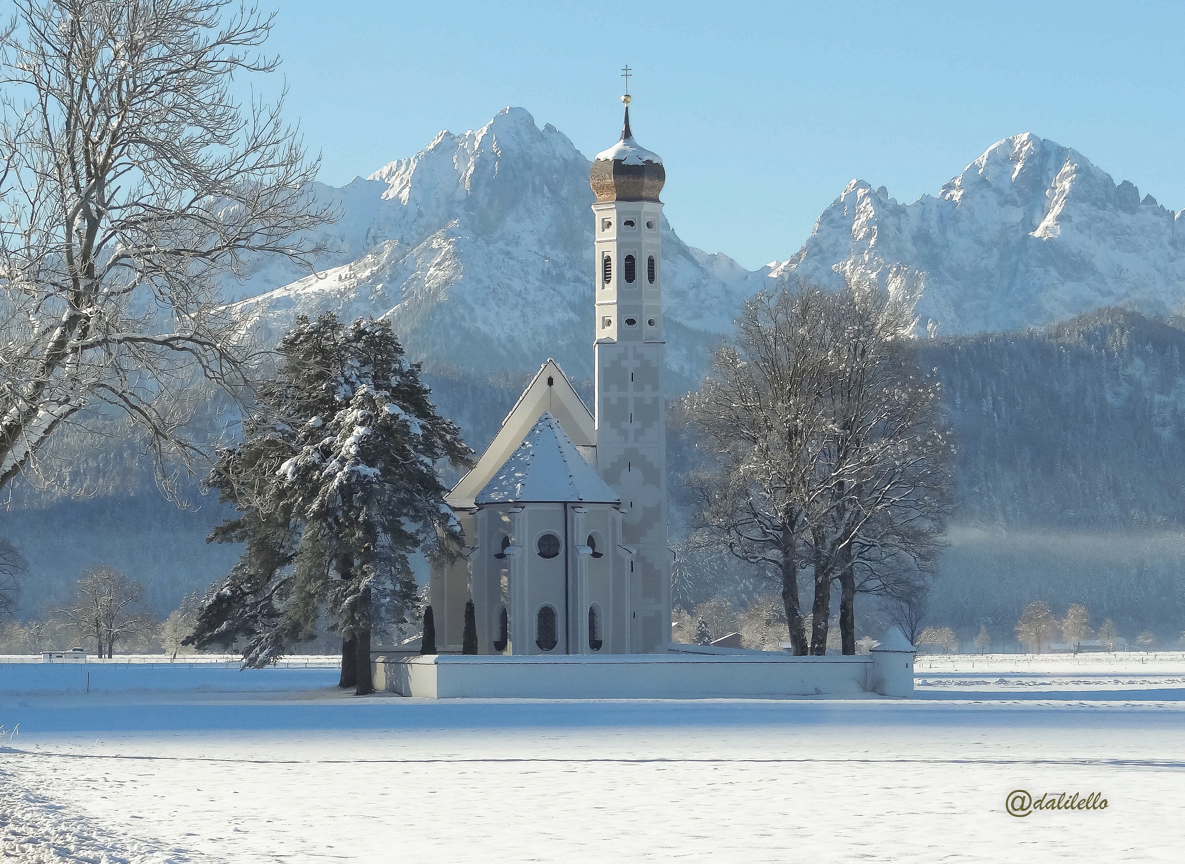 Church in the snow