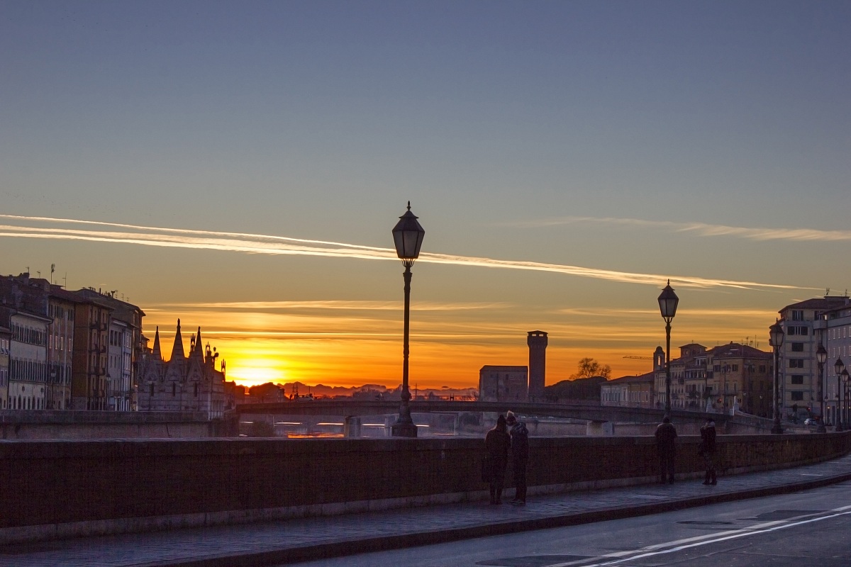 Lungarno al tramonto