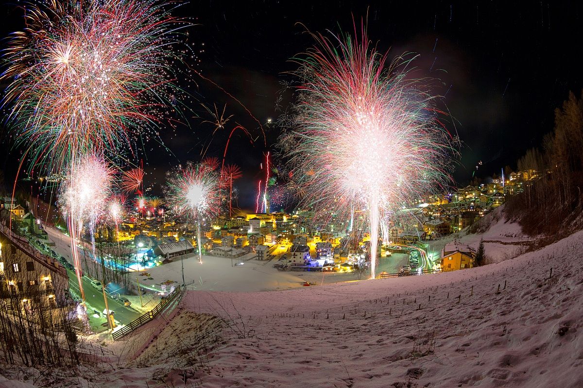 Startrail botti di capodanno