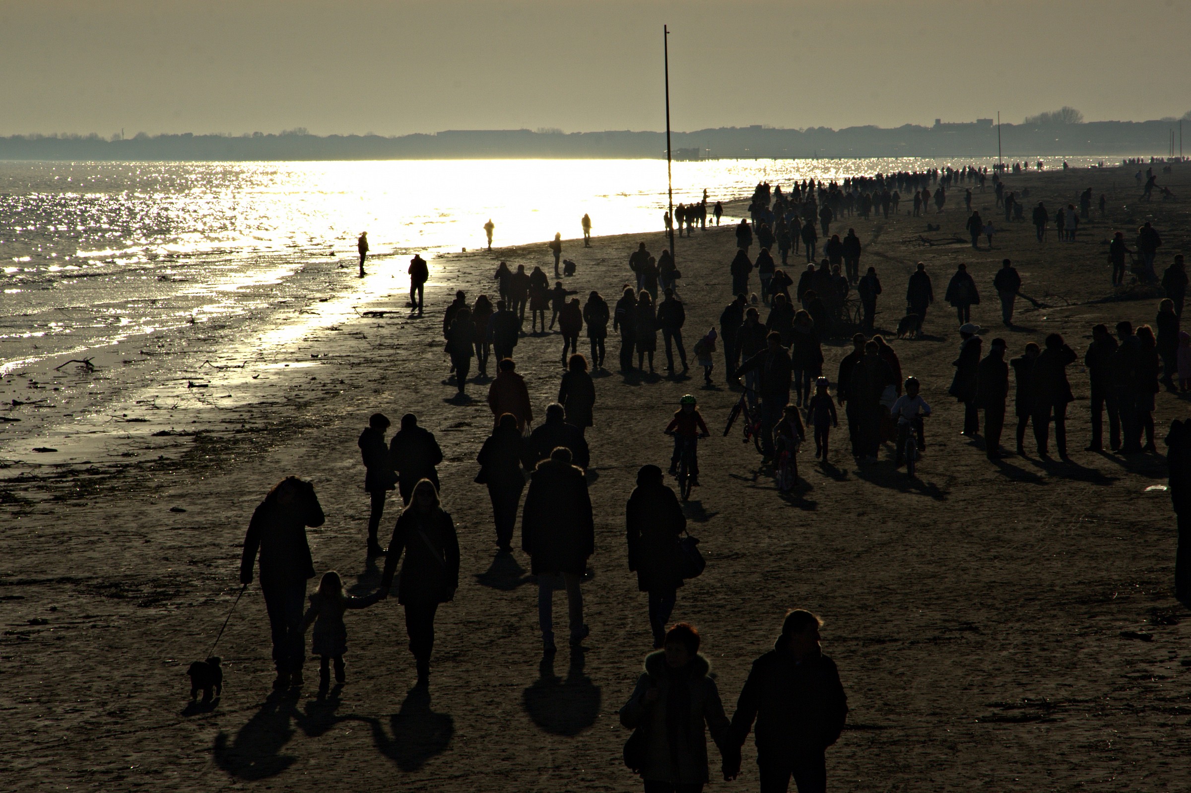 .... walking on the beach ...