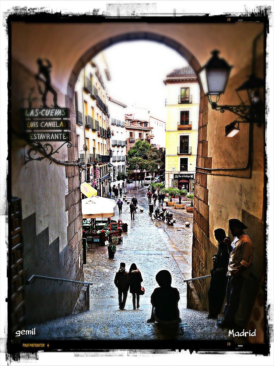 Madrid con uno smartphone