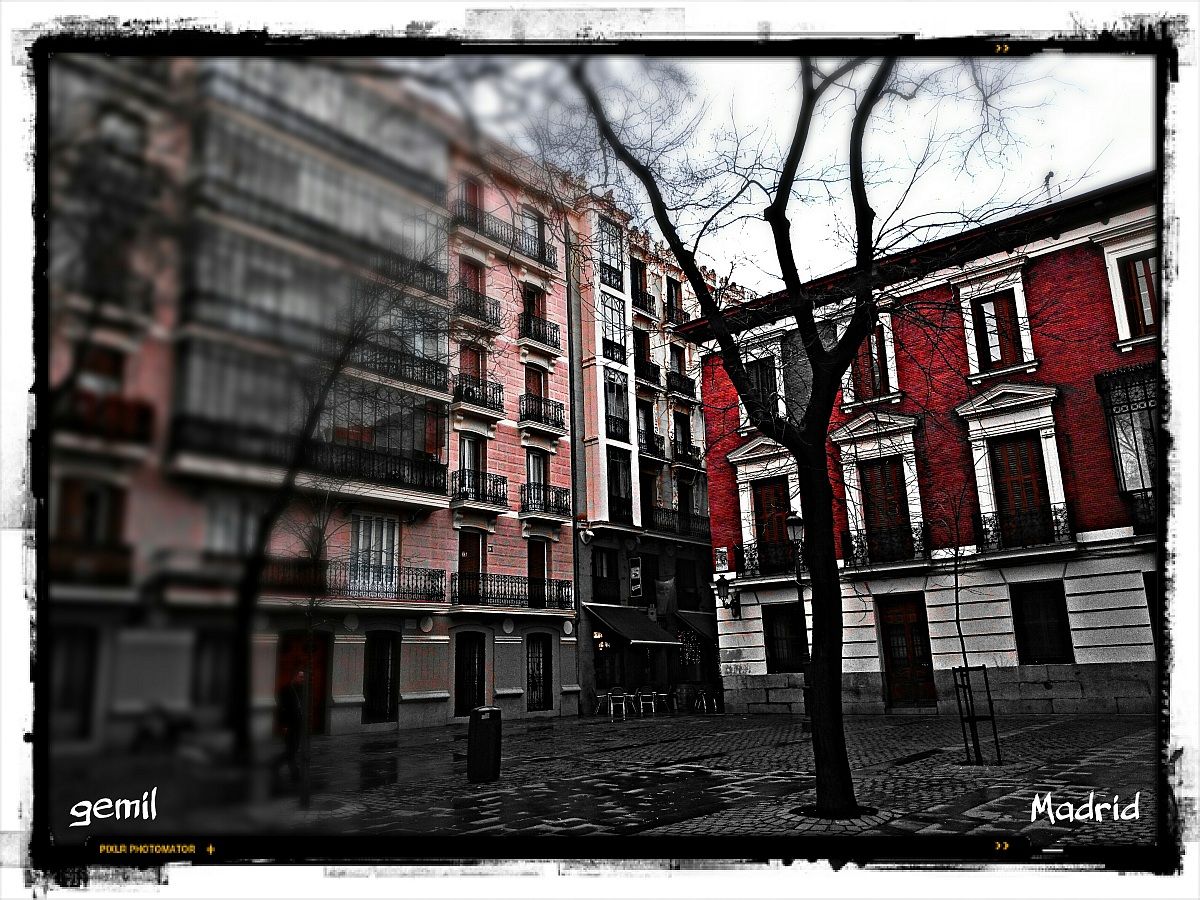 Madrid con uno smartphone