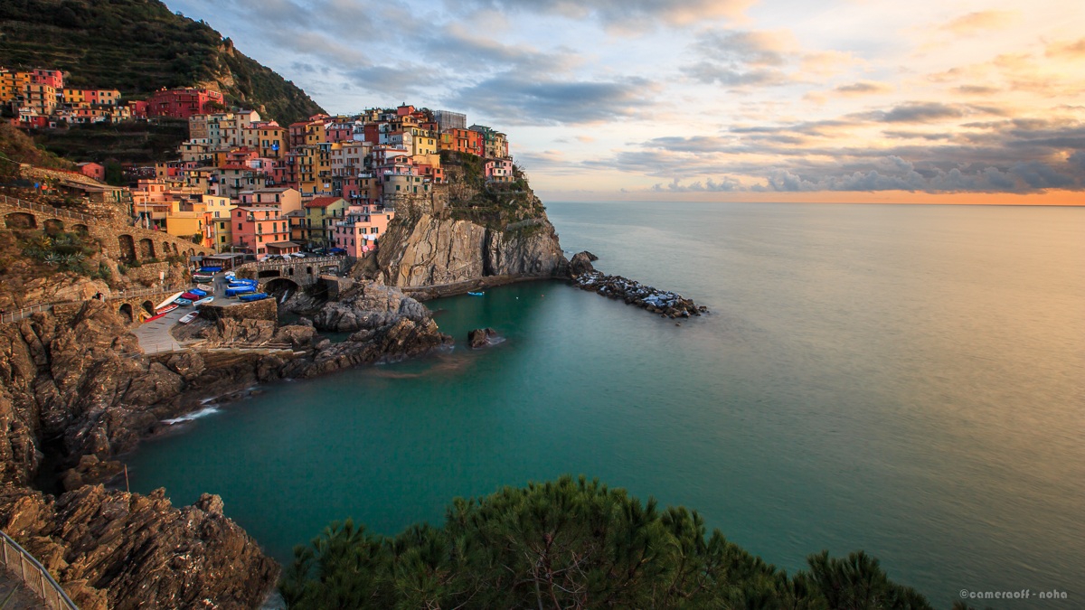 Manarola al tramonto - gennaio 2014