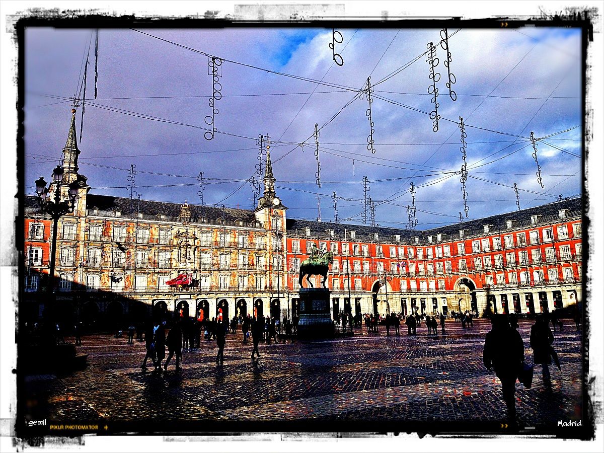 Madrid con uno smartphone