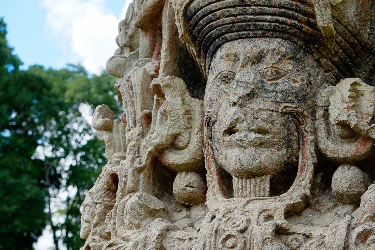 Stele Maya - Ruinas de Copan - Honduras